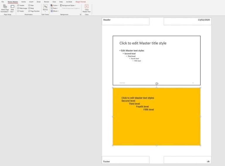 how to print ppt presentation with notes