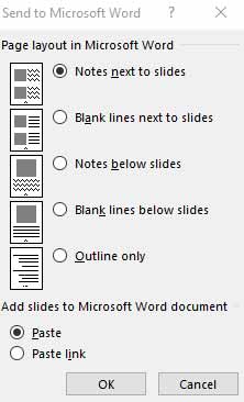 notes next to slides powerpoint
