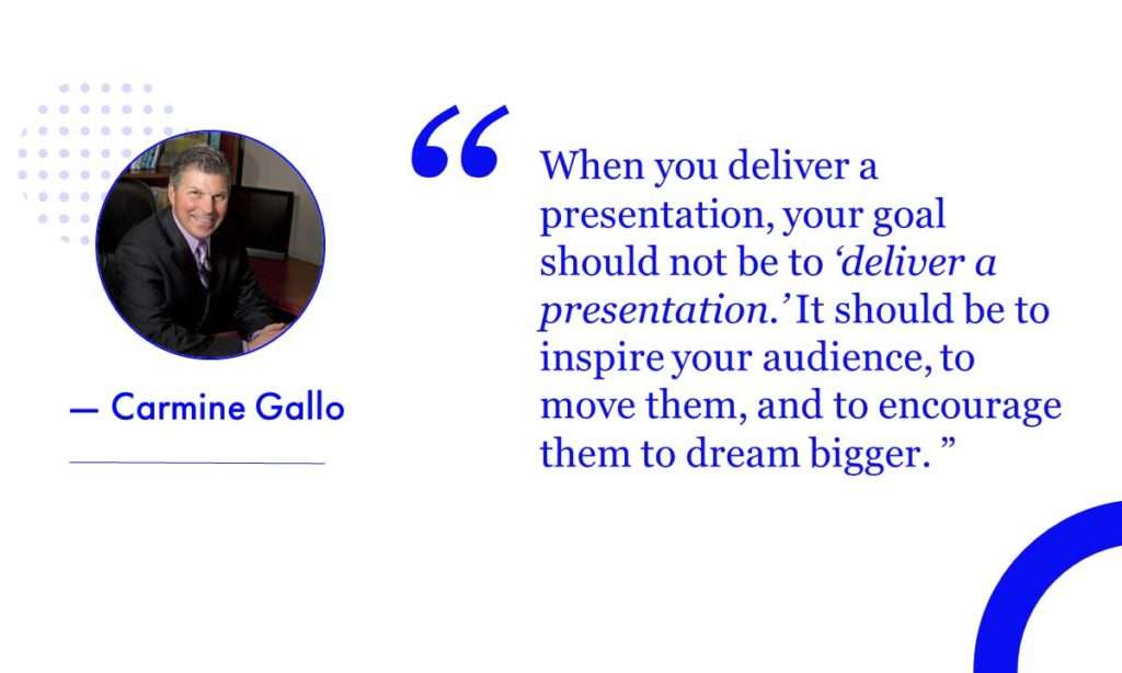 carmine gallo presentation book quote